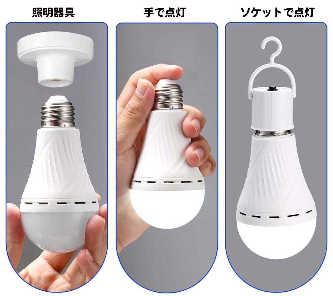 防災充電式LED電球ってどんな商品？